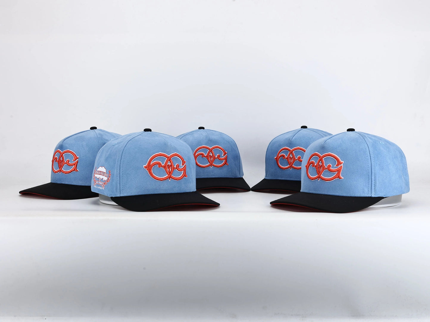 Oakbury Suede H-Town Blue Snapback