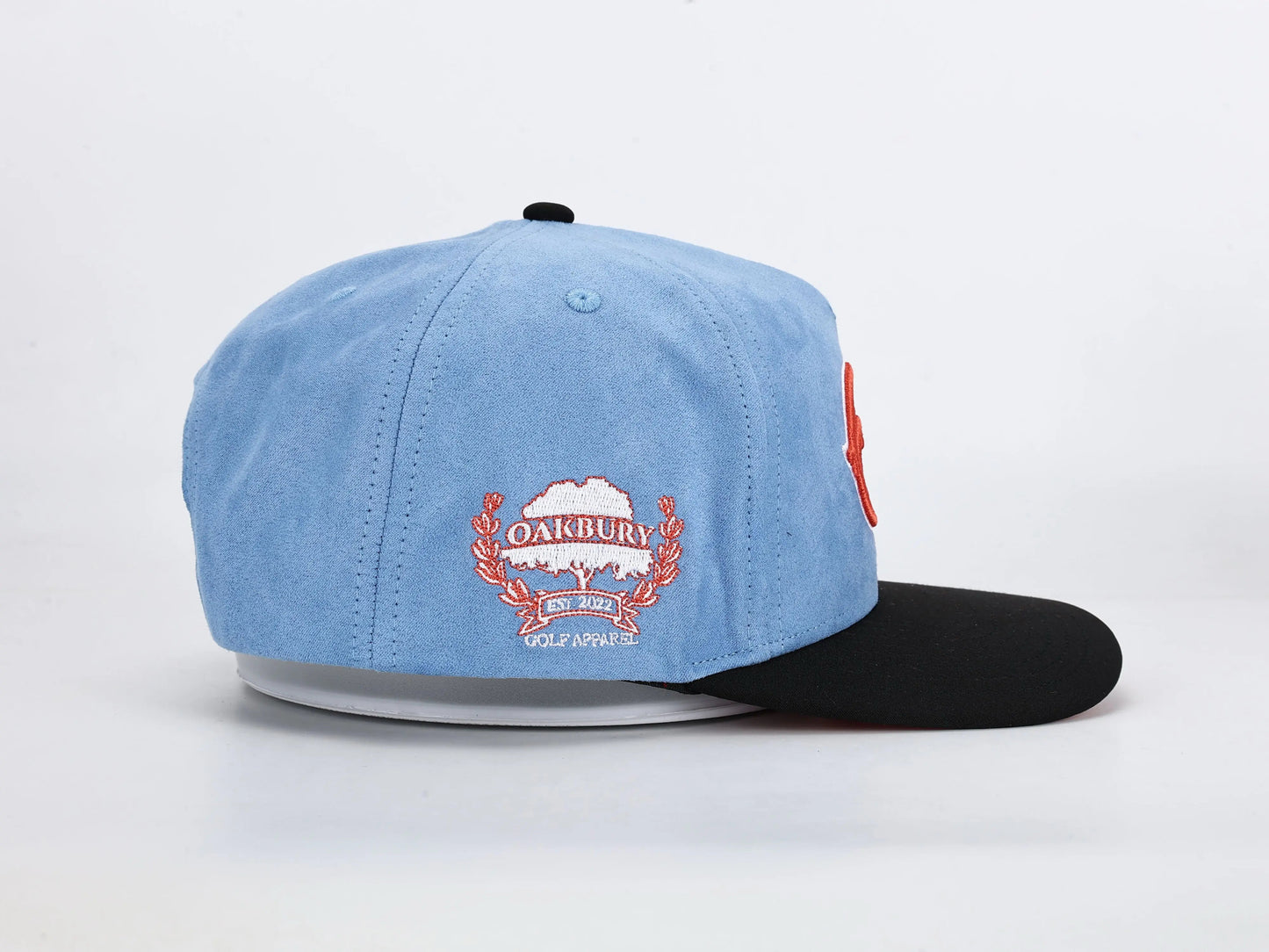 Oakbury Suede H-Town Blue Snapback