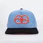 Oakbury Suede H-Town Blue Snapback