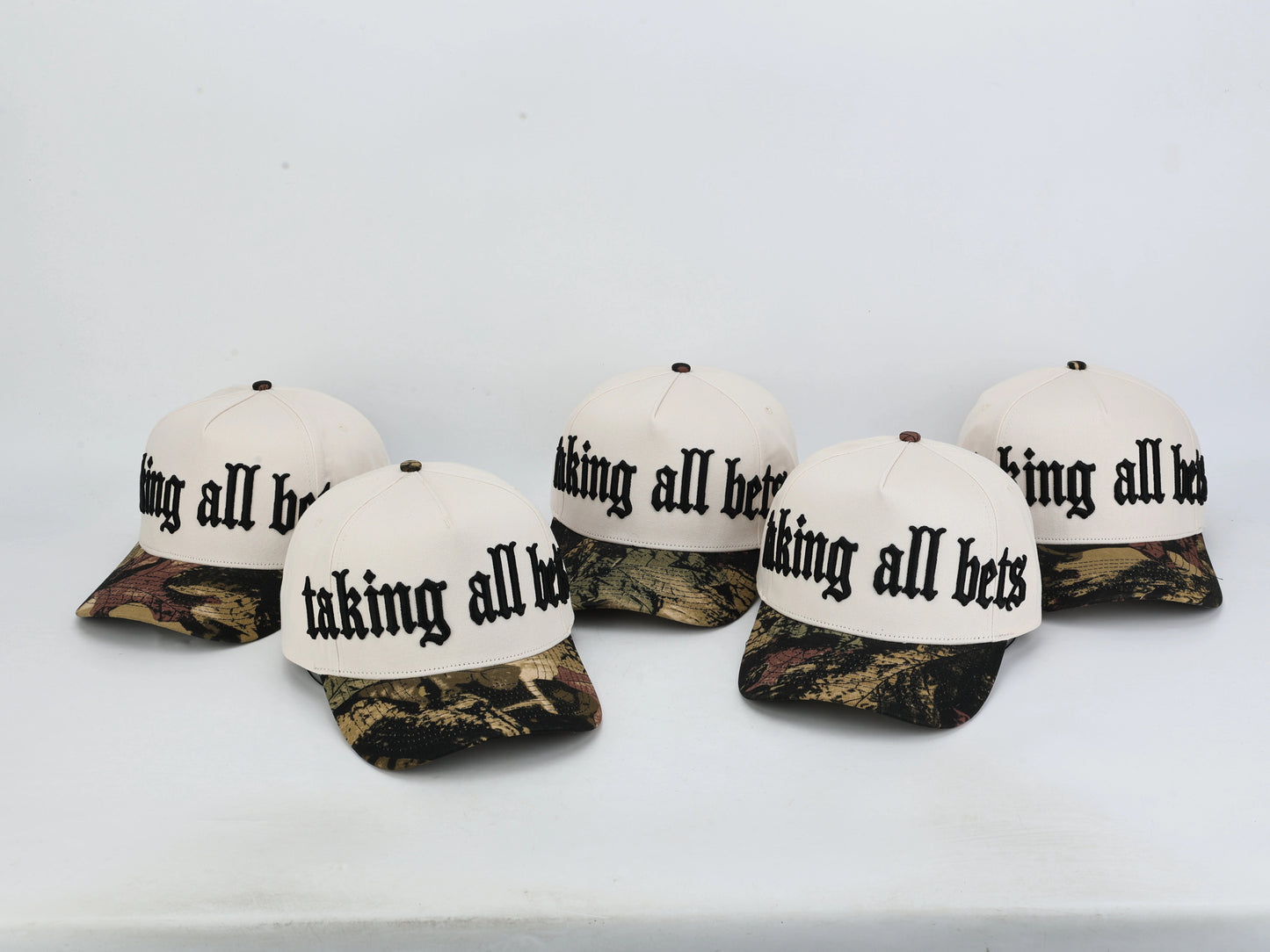 Taking all bets cotton snapback